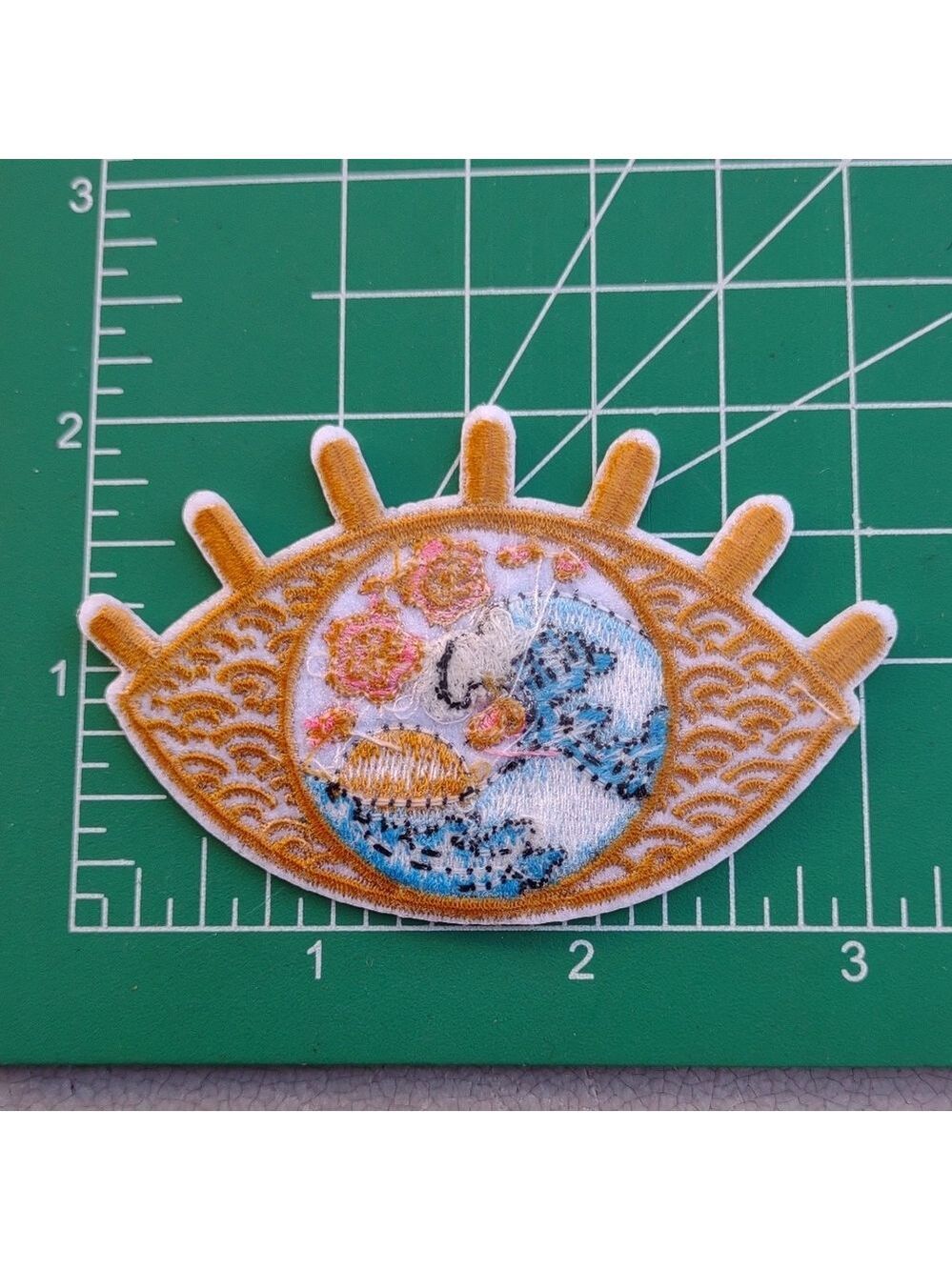 2/$10 Eye Wave Embroidered Patch - Picture 2 of 3